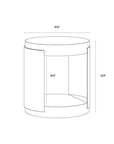 SUNPAN Cavette Concrete Top Outdoot End Table