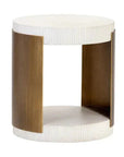SUNPAN Cavette Concrete Top Outdoot End Table