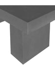 Cement Outdoor Dining Table Grey-Outdoor Dining Tables-Moe's Home-LOOMLAN