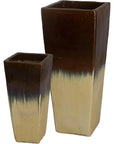 Emissary Ceramic Tall Square Planter