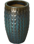 Emissary Ceramic Tall Stud Round Planter