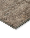 LOOMLAN Rugs Charix Brown Washable Indoor-Outdoor Rug