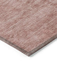 LOOMLAN Rugs Charix Pink Washable Indoor-Outdoor Rug