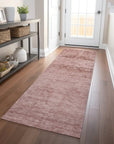 LOOMLAN Rugs Charix Pink Washable Indoor-Outdoor Rug
