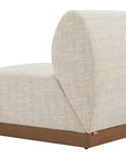 Christy Fabric Outdoor Armless Chair