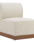Christy Fabric Outdoor Armless Chair