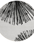 Addison Rugs Circles Black Washable Indoor-Outdoor Rug