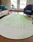 Addison Rugs Circles Green Washable Indoor-Outdoor Rug