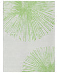 Addison Rugs Circles Green Washable Indoor-Outdoor Rug
