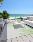 Addison Rugs Circles Green Washable Indoor-Outdoor Rug