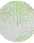 Addison Rugs Circles Green Washable Indoor-Outdoor Rug