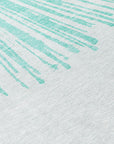 Addison Rugs Circles Teal Washable Indoor-Outdoor Rug