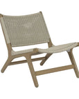 Sunset West Coastal Teak Outdoor Accent Chair
