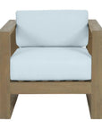 Sunset West Coastal Teak Sunbrella Outdoor Club Chair
