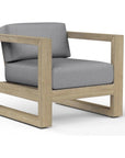 Sunset West Coastal Teak Sunbrella Outdoor Club Chair