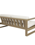 Sunset West Coastal Teak Sunbrella Outdoor Couch