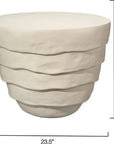 Jamie Young Concentric Fiber Glass Round Outdoor Side Table