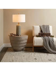 Jamie Young Concentric Fiber Glass Round Outdoor Side Table