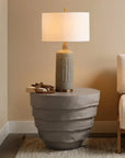 Jamie Young Concentric Fiber Glass Round Outdoor Side Table