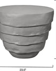 Jamie Young Concentric Fiber Glass Round Outdoor Side Table