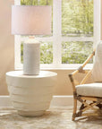 Jamie Young Concentric Fiber Glass Round Outdoor Side Table
