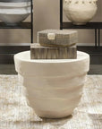 Jamie Young Concentric Fiber Glass Round Outdoor Side Table
