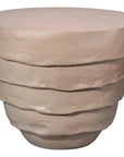 Jamie Young Concentric Fiber Glass Round Outdoor Side Table