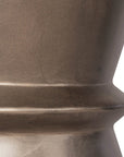LH Home Concrete Hourglass Concrete Outdoor Side Table