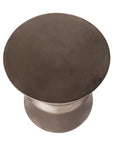 LH Home Concrete Hourglass Concrete Outdoor Side Table