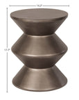 LH Home Concrete Inverted Concrete Outdoor Side Table
