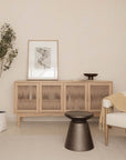 LH Home Concrete Mineral Concrete Outdoor Side Table