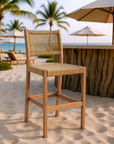 Zuo Modern Corde Olefin Fabric Outdoor Barstool
