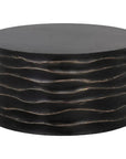 SUNPAN Corey Concrete Outdoor Round Coffee Table