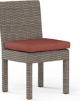 Sunset West Coronado Sunbrella Armless Outdoor Dining Chair 2PC