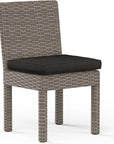 Sunset West Coronado Sunbrella Armless Outdoor Dining Chair 2PC