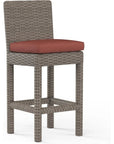 Coronado Sunbrella Outdoor Barstool-Outdoor Bar Stools-Sunset West-Canvas Henna-LOOMLAN