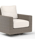 Coronado Sunbrella Swivel Outdoor Rocker-Outdoor Accent Chairs-Sunset West-Canvas Natural-LOOMLAN