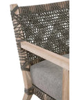 Costa Outdoor Club Chair Gray Teak-Outdoor Accent Chairs-Essentials For Living-LOOMLAN