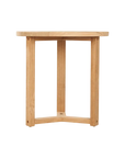 HiTeak Cross Legs Nesting Teak Patio Side Table