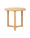 HiTeak Cross Legs Nesting Teak Patio Side Table
