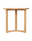 HiTeak Cross Legs Nesting Teak Patio Side Table