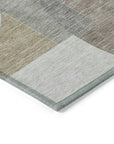 LOOMLAN Rugs Daeel Brown Washable Indoor-Outdoor Rug