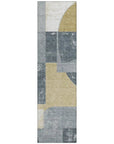 LOOMLAN Rugs Daeel Gray Washable Indoor-Outdoor Rug