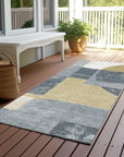 LOOMLAN Rugs Daeel Gray Washable Indoor-Outdoor Rug