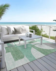 LOOMLAN Rugs Daeel Green Washable Indoor-Outdoor Rug