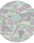 LOOMLAN Rugs Daeir Lilac Washable Indoor-Outdoor Rug