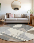 LOOMLAN Rugs Daeira Brown Washable Indoor-Outdoor Rug