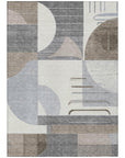 LOOMLAN Rugs Daeira Brown Washable Indoor-Outdoor Rug