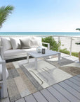 LOOMLAN Rugs Daeira Brown Washable Indoor-Outdoor Rug