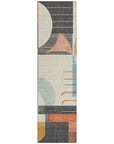 LOOMLAN Rugs Daeira Gray Washable Indoor-Outdoor Rug